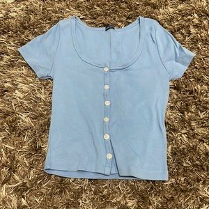 brandy button up t-shirt